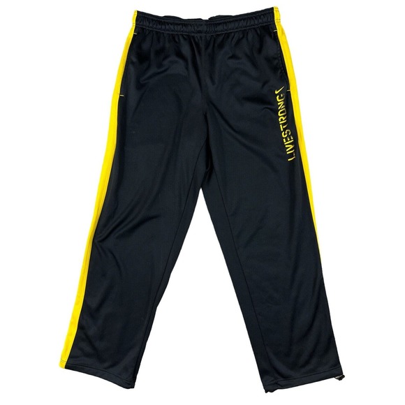 Nike Therma-Fit Live‎ Strong Black Yellow Men Sweatpants Sz L - Picture 1 of 6